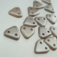 6mm CzechMates 2-Hole Triangles - Brown Sugar - 10gm