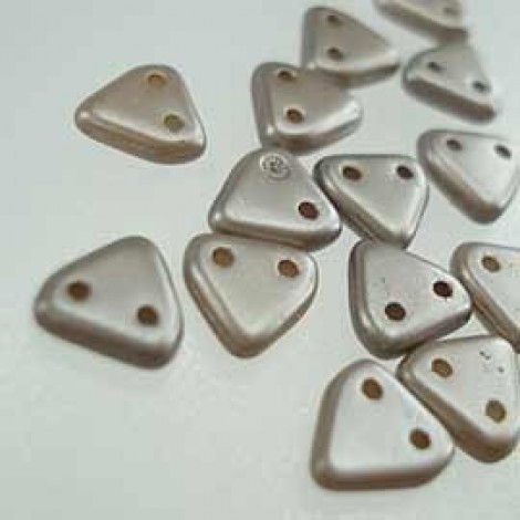 6mm CzechMates 2-Hole Triangles - Brown Sugar - 10gm