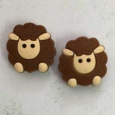 23mm Baby-Safe Brown Sheep Teething Beads or Knitting Needle Protector Tips
