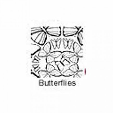 22x28cm Shade-Tex Texture Plastic Rubbing Plates - Butterflies