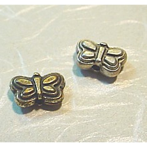 8x4mm Butterfly Metallized Spacer Beads