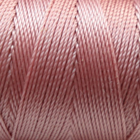 C-Lon 0.4mm Tex 135 Fine Bead Cord - Rose - 136yd (124m)