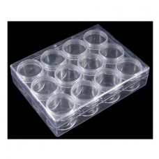16x12cm Plastic Box with 12 Bead Containers