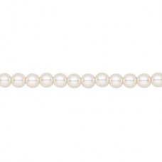 4mm Czech Preciosa Nacre Crystal Pearls - White - Pack of 10