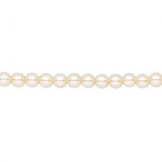 4mm Czech Preciosa Nacre Crystal Pearls - Cream- Pack of 10