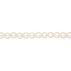 4mm Czech Preciosa Nacre Crystal Pearls - Light Creamrose- Pack of 10