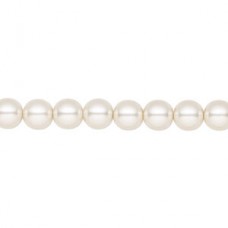 6mm Czech Preciosa Nacre Crystal Pearls - White - Pack of 10