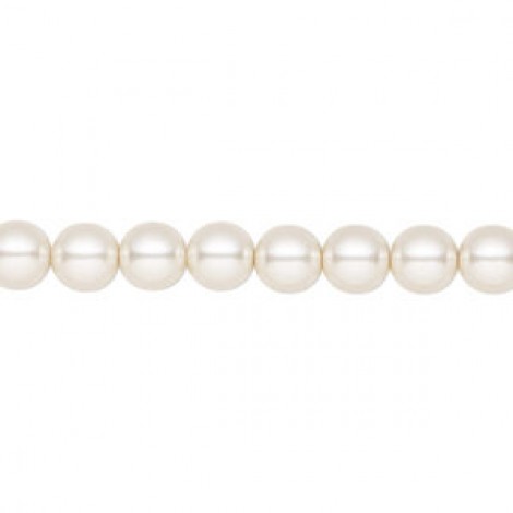 6mm Czech Preciosa Nacre Crystal Pearls - White - Pack of 10 6mm Czech Preciosa Nacre Crystal Pearls - White - Pack of 10