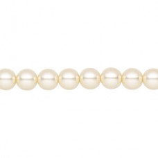 6mm Czech Preciosa Nacre Crystal Pearls - Cream - Pack of 10