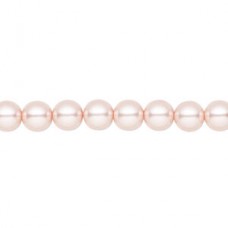 6mm Czech Preciosa Nacre Crystal Pearls - Rosaline- Pack of 10