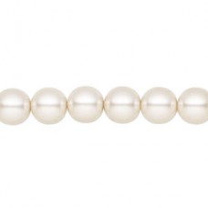 8mm Czech Preciosa Nacre Crystal Pearls - White - Pack of 10