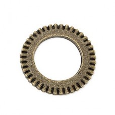 15mm Antique Bronze Steampunk Gear Connector 2