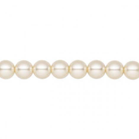 6mm Czech Preciosa Nacre Crystal Pearls - Creamrose - Pack of 10