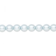 6mm Czech Preciosa Nacre Crystal Pearls - Light Blue - Pack of 10