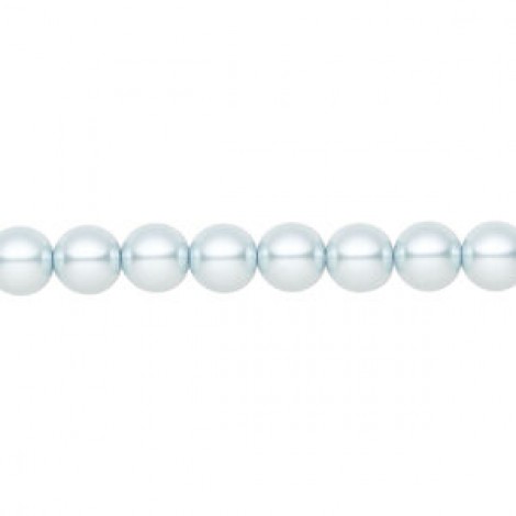6mm Czech Preciosa Nacre Crystal Pearls - Light Blue - Pack of 10