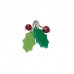 18.5x11mm Acrylic + Glass Holly Leaf Christmas Charms - Pack of 4 18.5x11mm Acrylic + Glass Holly Leaf Christmas Charms - Pack of 4