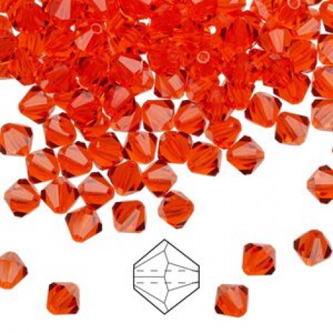 5mm Swarovski Faceted Bicones - Hyacinth - Pack of 10