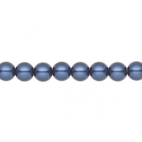 6mm Czech Preciosa Nacre Crystal Pearls - Blue - Pack of 10 6mm Czech Preciosa Nacre Crystal Pearls - Blue - Pack of 10