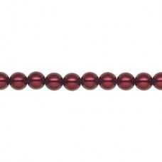 4mm Czech Preciosa Nacre Crystal Pearls - Bordeaux - Pack of 10