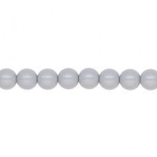 6mm Czech Preciosa Nacre Crystal Pearls - Ceramic Grey - Pack of 10