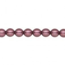 6mm Crystal Passions® Crystal Pearls - Burgundy - Pack of 10