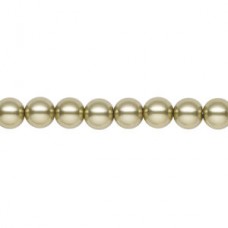 6mm Czech Preciosa Nacre Crystal Pearls - Light Green - Pack of 10