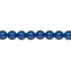6mm Czech Preciosa Nacre Crystal Pearls - Navy Blue - Pack of 10