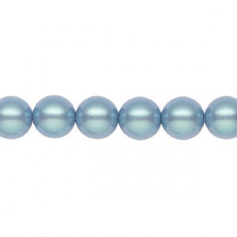 8mm Czech Preciosa Nacre Crystal Pearls - Pearlescent Blue - Pack of 10 8mm Czech Preciosa Nacre Crystal Pearls - Pearlescent Blue - Pack of 10