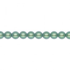 6mm Czech Preciosa Nacre Crystal Pearls - Pearlescent Green - Pack of 10
