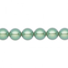 8mm Czech Preciosa Nacre Crystal Pearls - Pearlescent Green  - Pack of 10