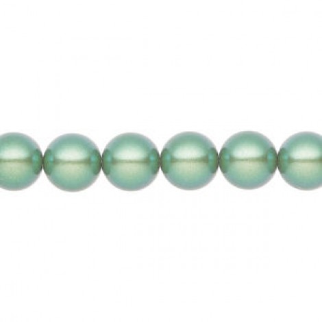 8mm Czech Preciosa Nacre Crystal Pearls - Pearlescent Green - Pack of 10 8mm Czech Preciosa Nacre Crystal Pearls - Pearlescent Green - Pack of 10