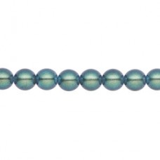 8mm Czech Preciosa Nacre Crystal Pearls - Peacock - Pack of 10