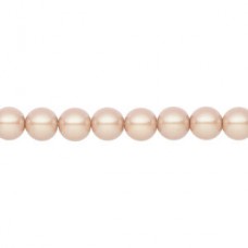 6mm Czech Preciosa Nacre Crystal Pearls - Pearlescent Pink - Pack of 10