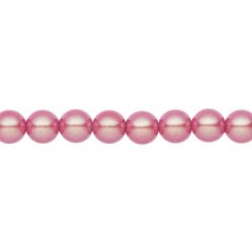 6mm Czech Preciosa Nacre Crystal Pearls - Pearlescent Red - Pack of 10
