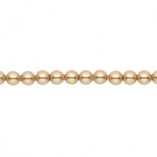 4mm Crystal Passions® Crystal Pearls - Bright Gold - Pack of 10