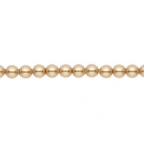 4mm Crystal Passions® Crystal Pearls - Bright Gold - Pack of 10 4mm Crystal Passions® Crystal Pearls - Bright Gold - Pack of 10