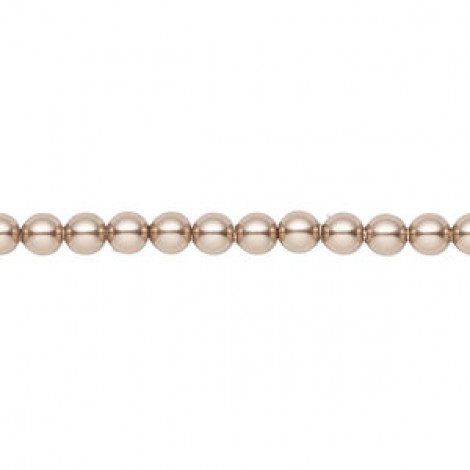 4mm Crystal Passions® Crystal Pearls - Bronze - Pack of 10