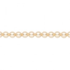 4mm Swarovski Crystal Pearls - Gold - Pack of 10