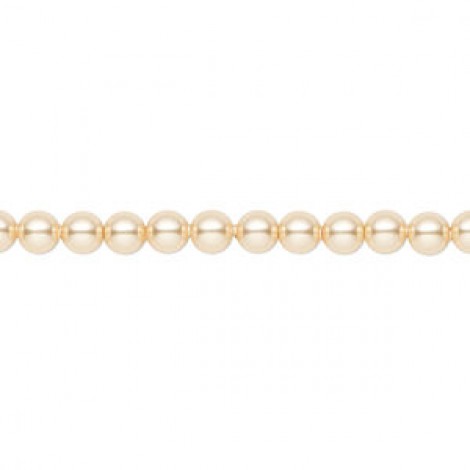 4mm Swarovski Crystal Pearls - Gold - Pack of 10 4mm Swarovski Crystal Pearls - Gold - Pack of 10