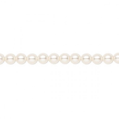 4mm Crystal Passions® Crystal Pearls - Cream Rose Light - Pack of 10