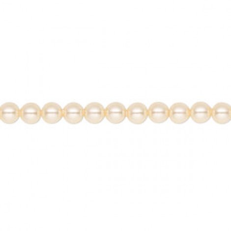 4mm Swarovski Crystal Pearls - Light Gold - Pack of 10