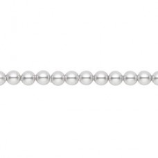 4mm Crystal Passions® Crystal Pearls - Light Grey - Pack of 10