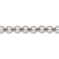 6mm Crystal Passions®  5810 Crystal Pearls - Grey - Pack of 10