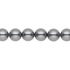 8mm Crystal Passions® 5810 Crystal Pearls - Dark Grey - Pack of 10