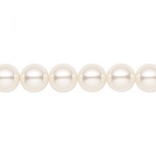 8mm Crystal Passions® Crystal Pearls - Cream Rose Light - Pack of 10