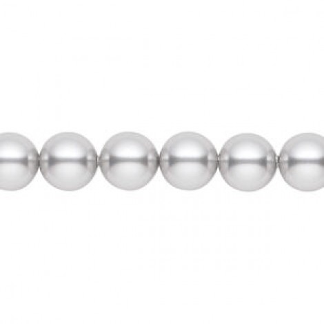 10mm Swarovski 5810 Crystal Pearls - Light Grey - Pack of 10 10mm Swarovski 5810 Crystal Pearls - Light Grey - Pack of 10