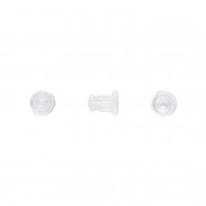 6x5mm Clear Rubber Latex Free Earnuts - Pack of 10 Pair