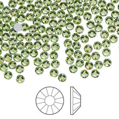 3-3.2mm SS12 Preciosa Viva 2058 Flatback Crystals - Peridot - Pack of 24 3-3.2mm SS12 Preciosa Viva 2058 Flatback Crystals - Peridot - Pack of 24