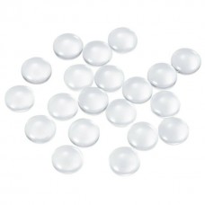6mm Round Domed Clear Glass Cabochons
