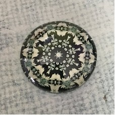 25mm Art Glass Backed Cabochons - Vintage Kaleidescope 6 - Each